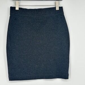 AG Adriano goldschmied Heathered Charcoal Grey Knit Pencil Skirt Back Zip NEW 28